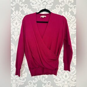 10/$25 • Cleo Fuschia Wrap Sweater Top